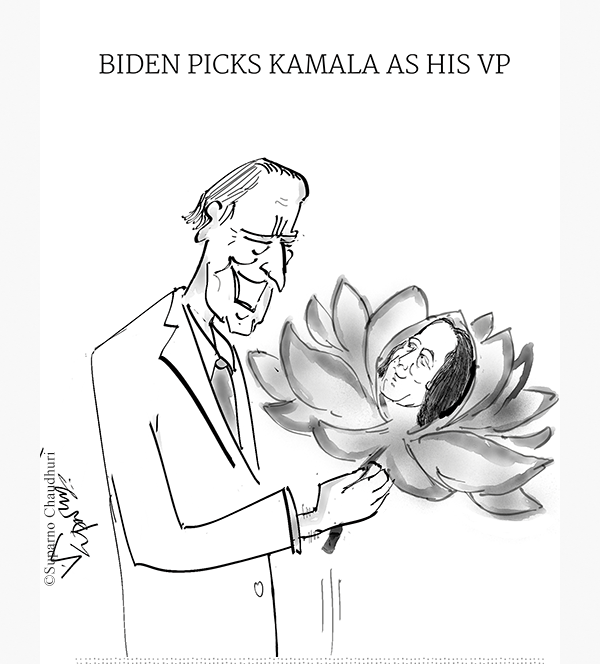 Cartoons on Kamala Harris and Joe Biden